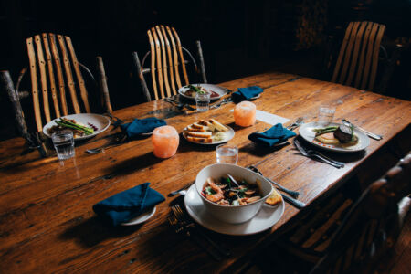 Table set at the Ranches at Belt Creek