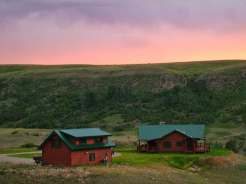 Sunset over Owner's Cabin-Ranches At Belt Creek