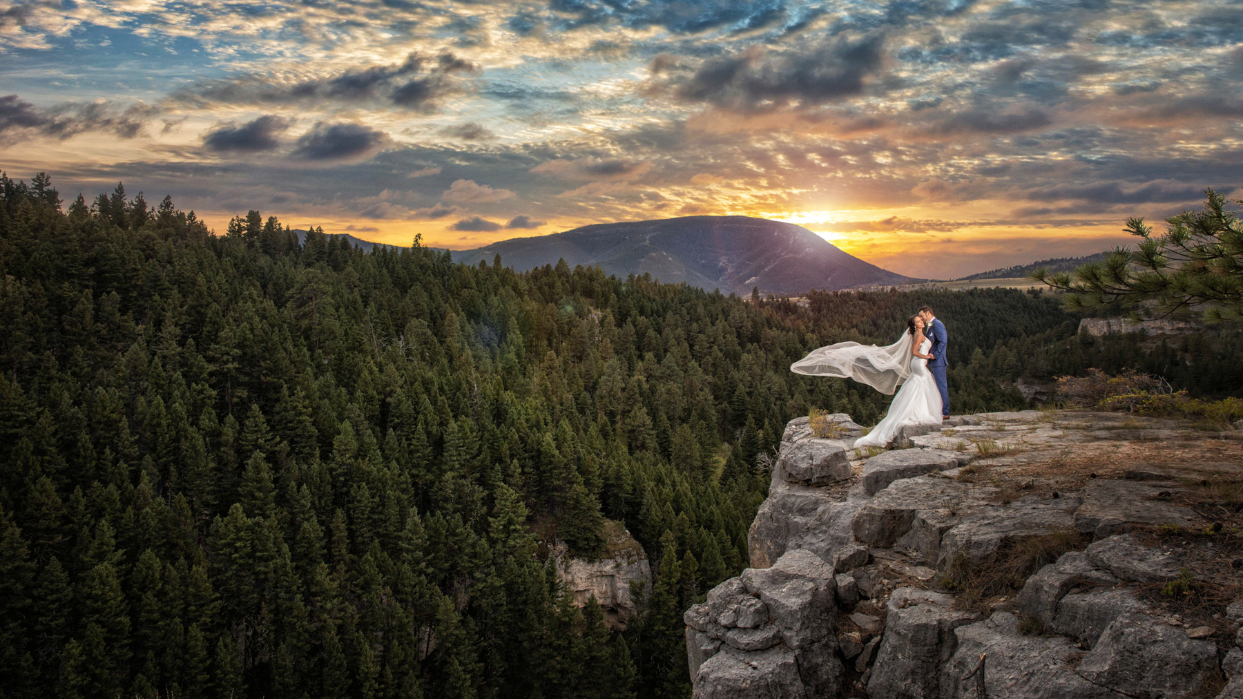Sunset Wedding Montana